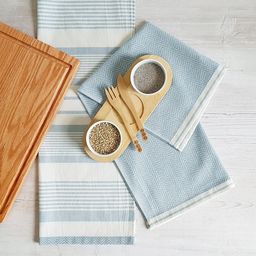 Framsohn Tea Towel - Stripes - Light Blue