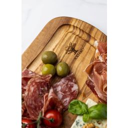 CÔTE D'AZUR Olive Wood Cutting Board with Recesssed Groove