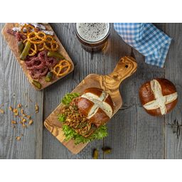 LE MATINAL Olive Wood Breakfast Board, Set of 4