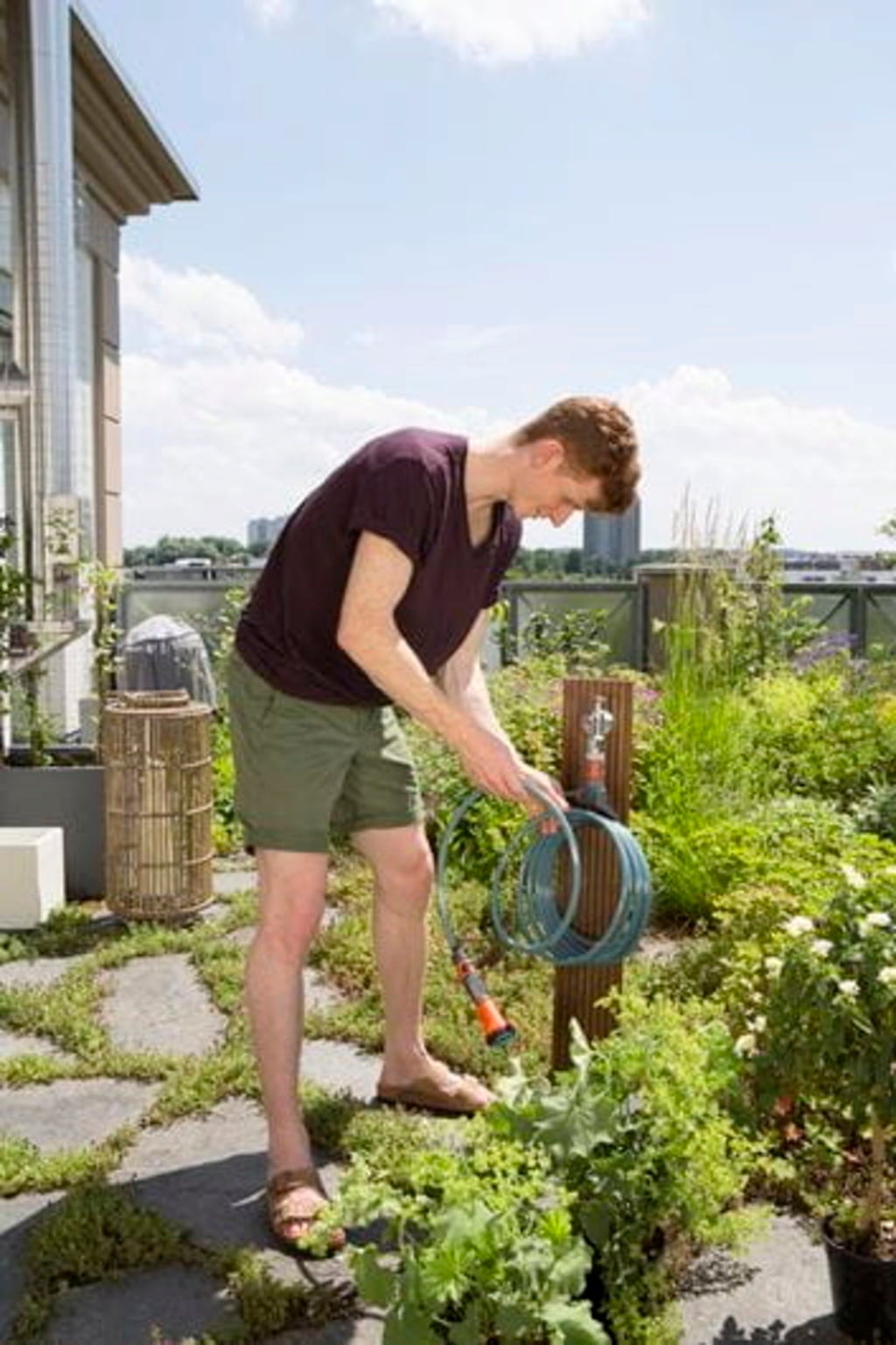 city gardening Spiralslang för Terrassen 7,5 m