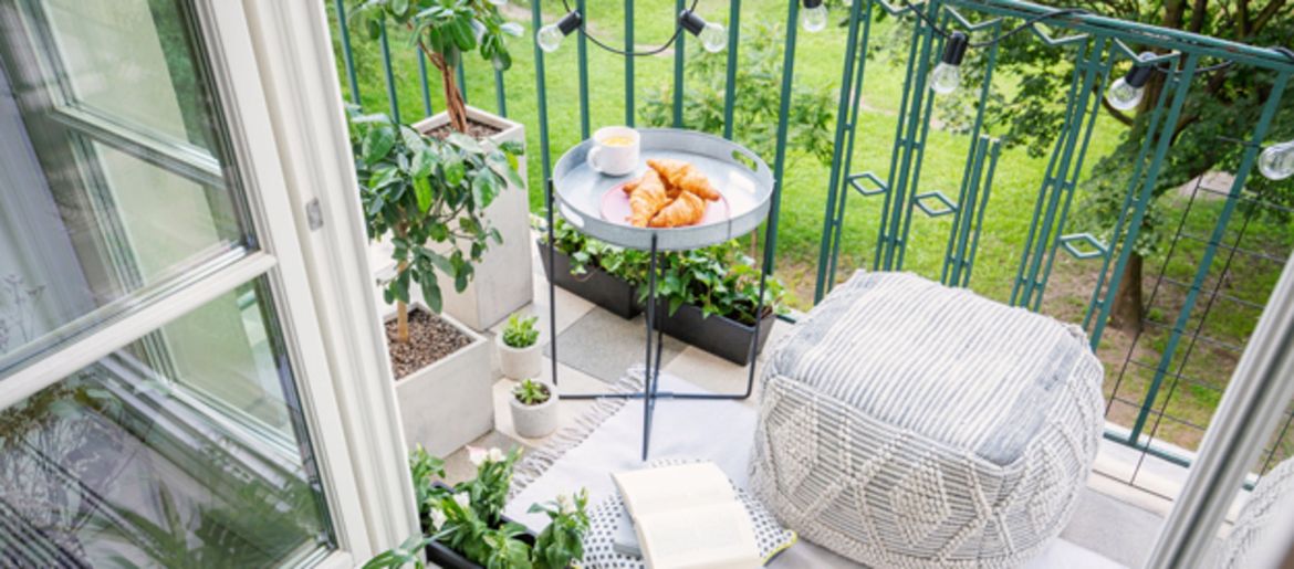 Un balcon comme oasis de détente 