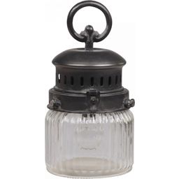 Chic Antique French Stable Lantern with Bulb & Timer