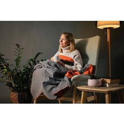 SOFT TOUCH Reversible Blanket by INTERISMO - grey