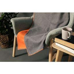 SOFT TOUCH Reversible Blanket by INTERISMO - grey