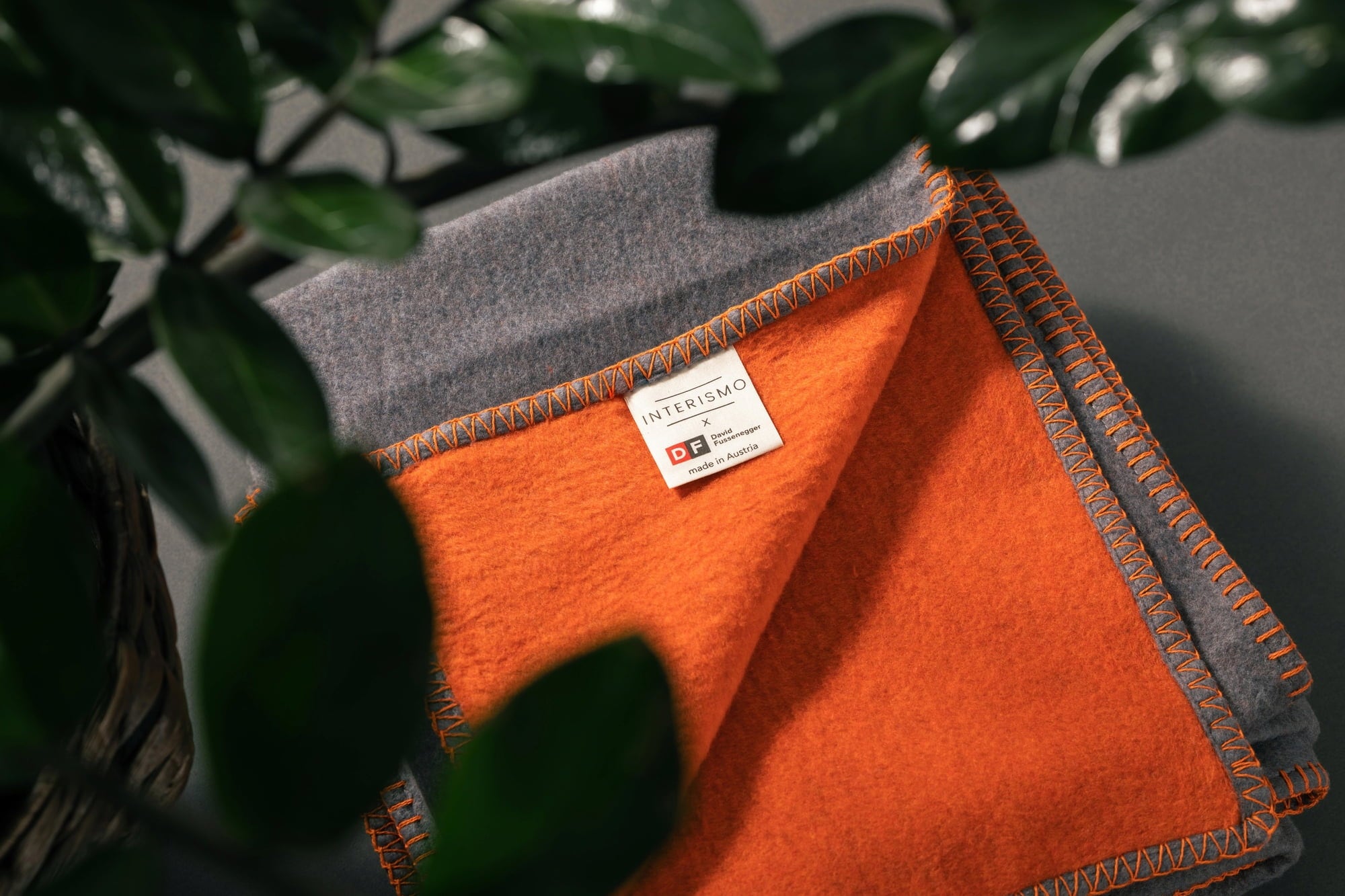 SOFT TOUCH Reversible Blanket by INTERISMO - grey
