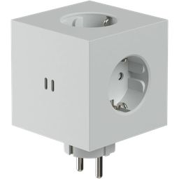 AVOLT Square 2 - Wall Socket Extender - Grey