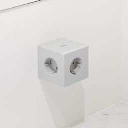 AVOLT Square 2 - Wall Socket Extender - Grey