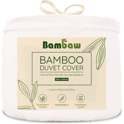 Bambaw Cozy Funda para Nórdico de Bambú 155 x 220 cm - White
