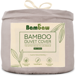 Bambaw Cozy Housse de Couette en Bambou 155 x 220 cm - Grey
