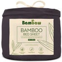 Bambaw Cozy Bambus Spannbettlaken 200 x 200 cm - Charcoal