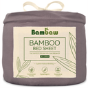 Bambaw Cozy Bamboo Fitted Sheet 90 x 200 cm - Dark Grey