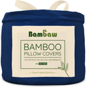 Bamboo Bed Linens - Pillow Case 50 x 70 cm, Set of 2 - Navy