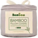 Bambaw Cozy Federa in Bambù 40 x 60 cm, Set da 2 - Grey