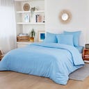 Bamboo Bed Linens - Pillow Case 40 x 60 cm, Set of 2 - Light Blue