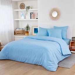 Bamboo Bed Linens - Pillow Case 40 x 60 cm, Set of 2 - Light Blue