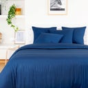 Bamboo Bed Linens - Pillow Case 40 x 60 cm, Set of 2, Navy