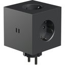 AVOLT Square 2 - Wall Socket Extender - Black