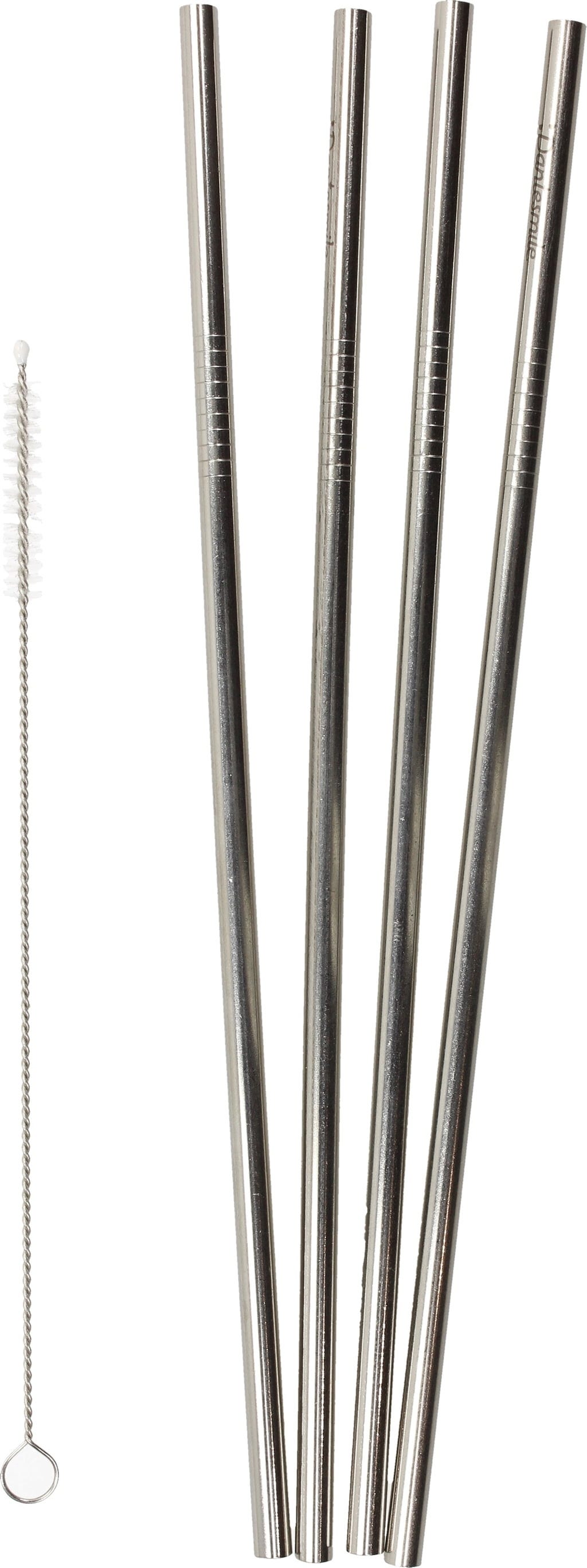 Ersatz-Trinkhalme Aus Edelstahl Für Stanley-Becher – 6 Stück (3 Gerade, 3 Gebogen), 30,5 Cm, Mit Bürste