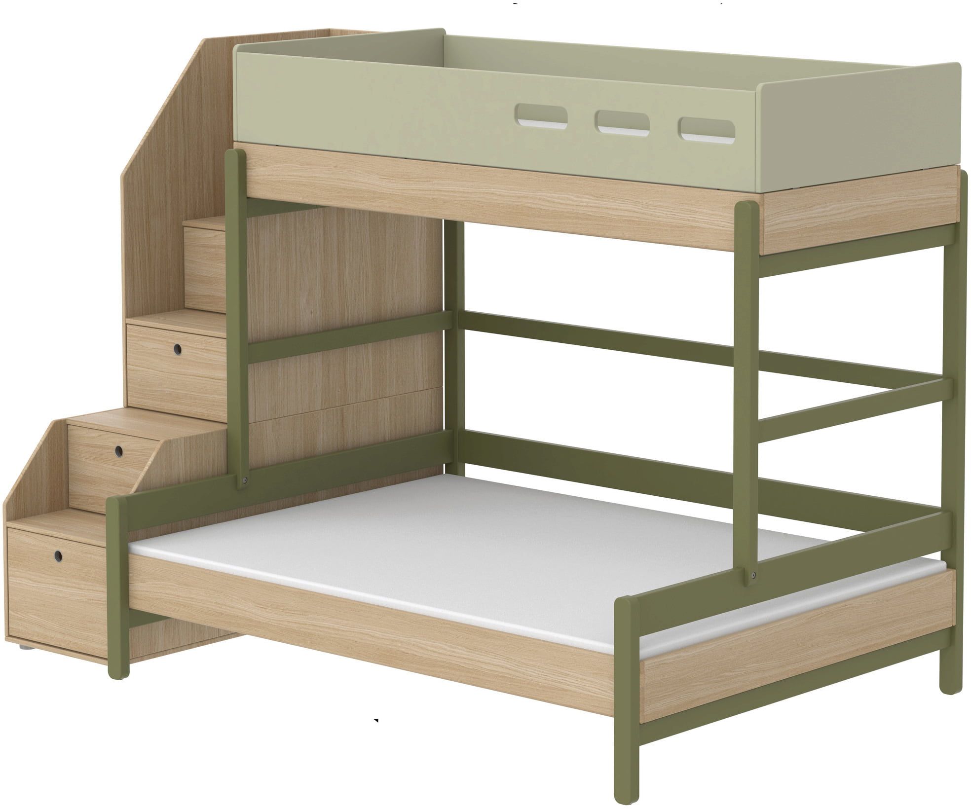 Flexa POPSICLE Family Bed with Stairs - Interismo Online Shop Global