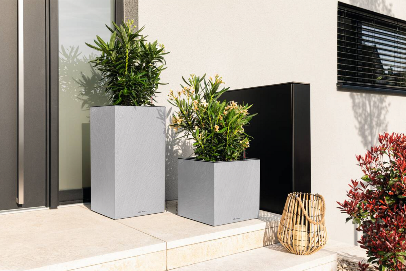 Lechuza Canto Stone 40 Low All Inclusive Set Kwartswit