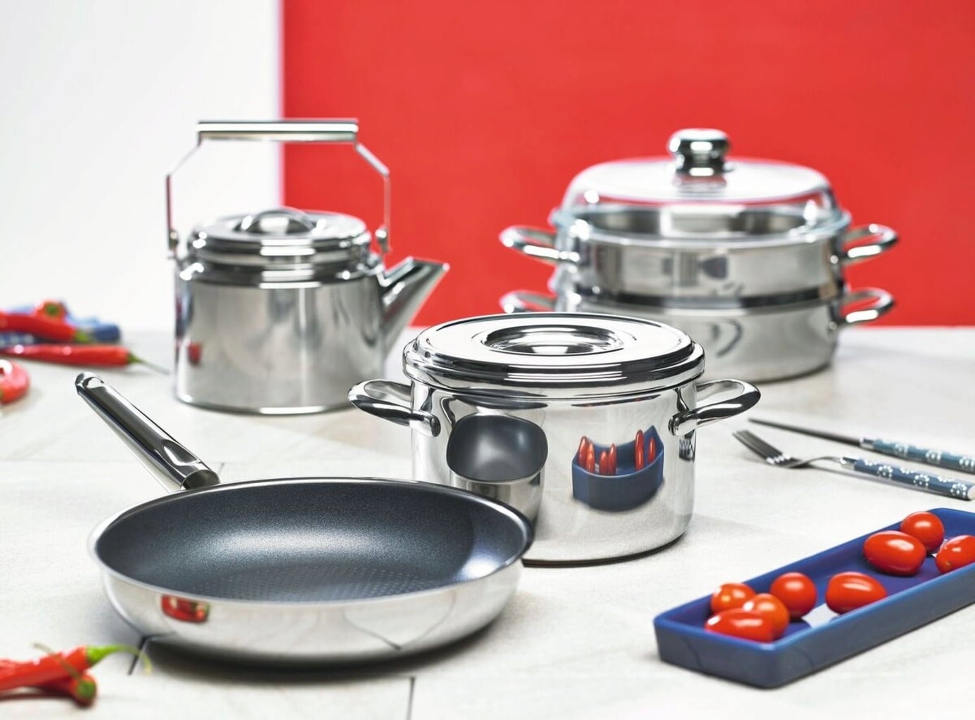 Schulte-Ufer 6321-14 Steelpan Romana - 14 Cm, 1 Liter, Hoogwaardig RVS Met Koperen Bodem