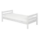 CLASSIC postelja z letvenim dnom, 90x200 cm - Bela lazura