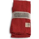 Lovely Linen Napkins - Set of 4 - Real Red