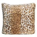 Winter Home Faux Fur Cushion - Full Fur Snow Leopard - 1 item