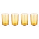 Bitz Kusintha Water Glass Set, 4 Pieces - Amber